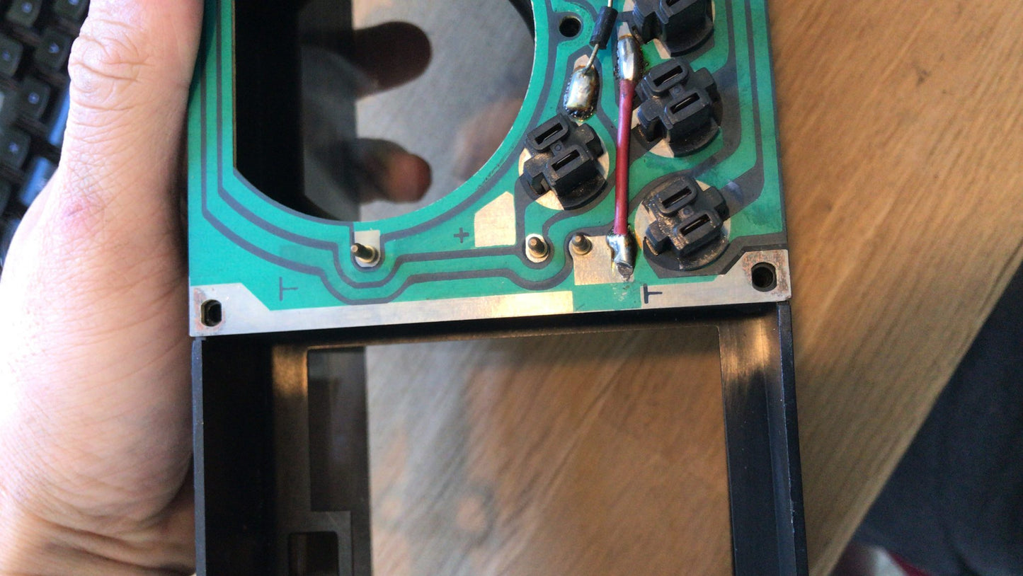 LCM GPS Snelheidsmeter Montage Plaat i.c.m. Originele Volvo 240 Teller