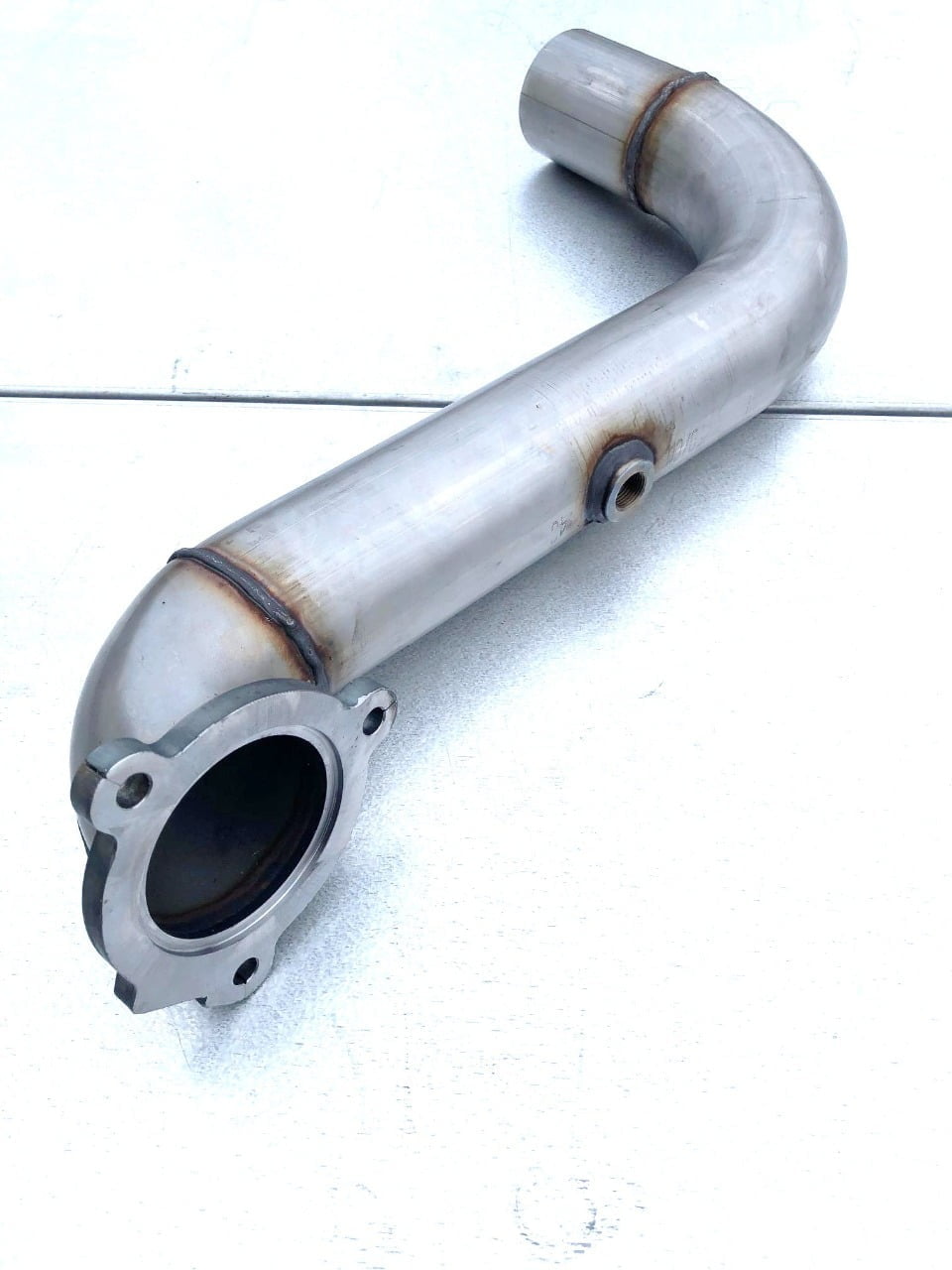 Downpipe 3" T5 Swap Volvo 240/740/940 Schuine Flens 16T-19T