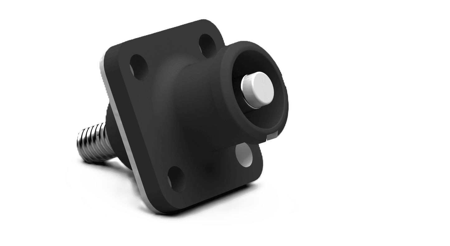 16mm2 Schutborddoorvoer voor Accukabels Zwart