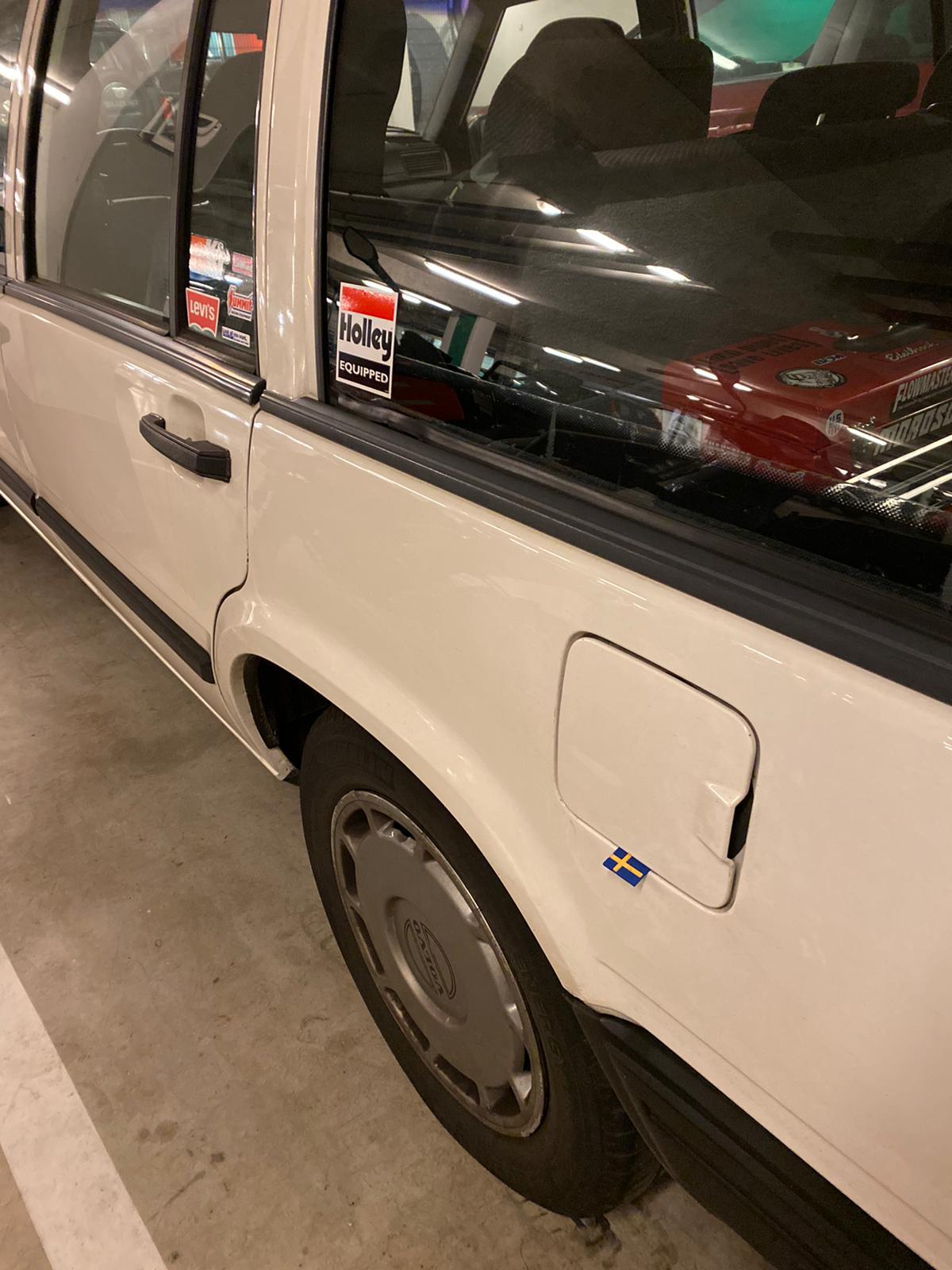 Zweedse Vlag Rubber Stickers Volvo