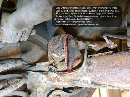 Achteras Verstevigingsbeugels Volvo 240