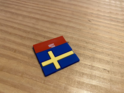 Zweedse Vlag Rubber Stickers Volvo