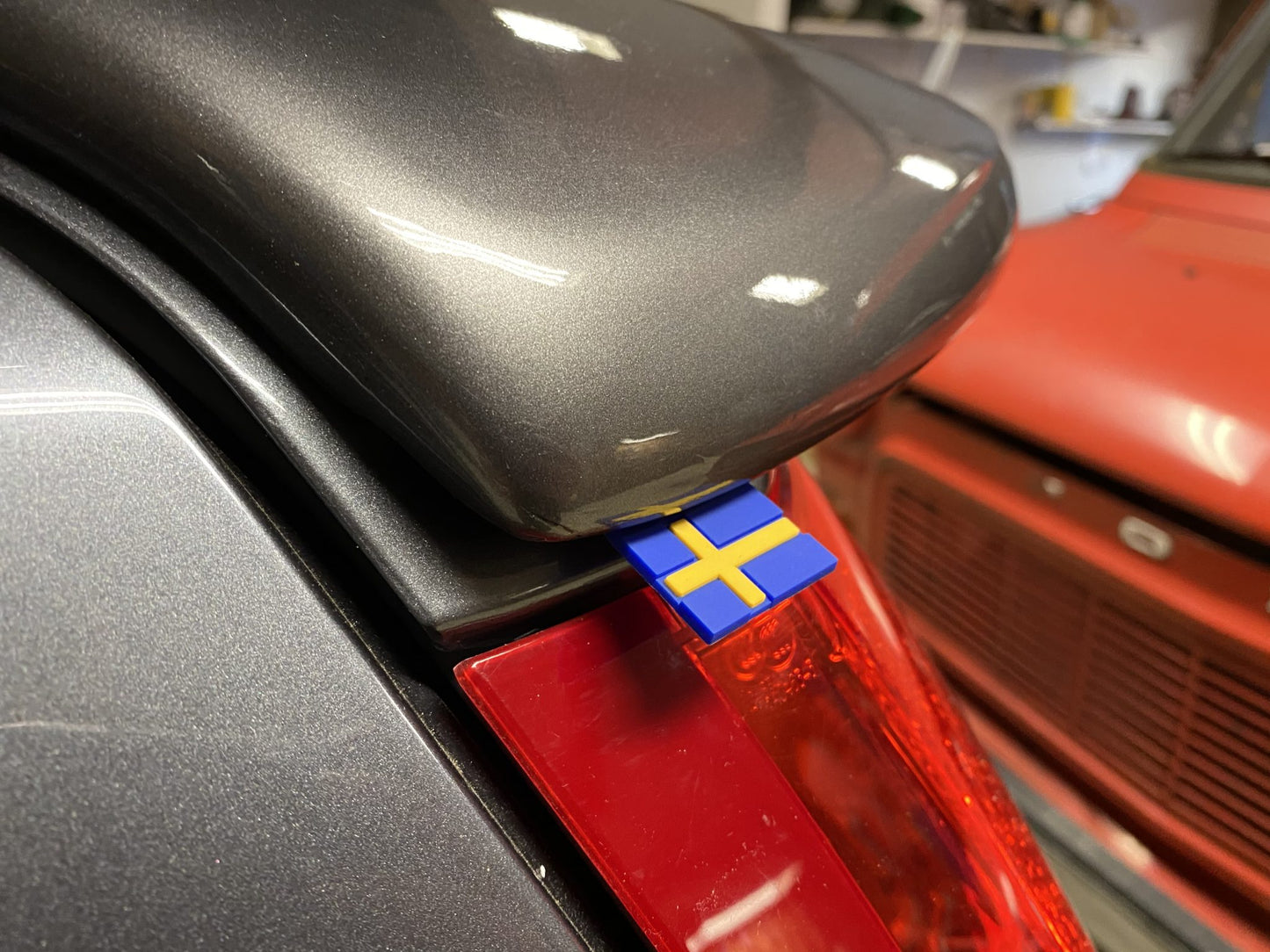 Zweedse Vlag Rubber Stickers Volvo