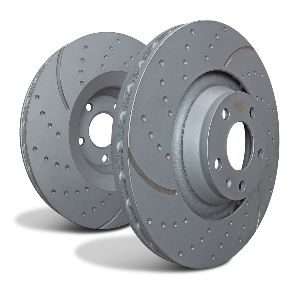 EBC Turbo Grooved Remschijven Achteras - Mazda MX-5 ND - 255 mm - GD2100