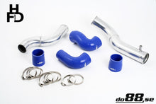 Do88 Volvo 740/940 Turbo Top Connection pipe kit, Blue hoses, standard throttle body