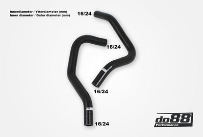 Do88 Volvo 740/760/780/940/960 4-CYL Kachel Radiateur Slangen Zwart