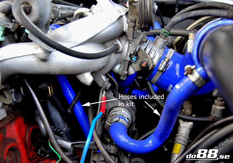 Do88 Volvo 700/940 Turbo 90-98 Stationairklep Slang Blauw
