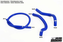 Do88 Volvo 240 Turbo 1979-1984 Koelvloeistof Slangen Blauw