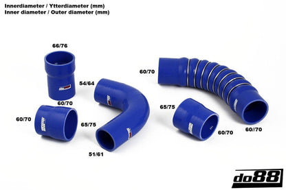 Do88 Volvo 240 Turbo B21FT Intercooler Slangen Blauw