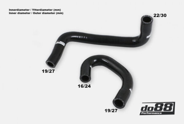 Do88 Volvo 240/740/760/780 84-89 Stationairklep Slang Zwart - Afbeelding 2