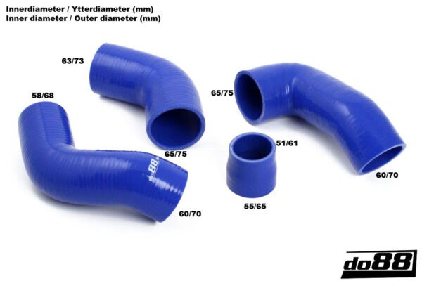 Do88 Volvo 740/940 Turbo 92-98 Intercooler Slangen Zwart - Afbeelding 2