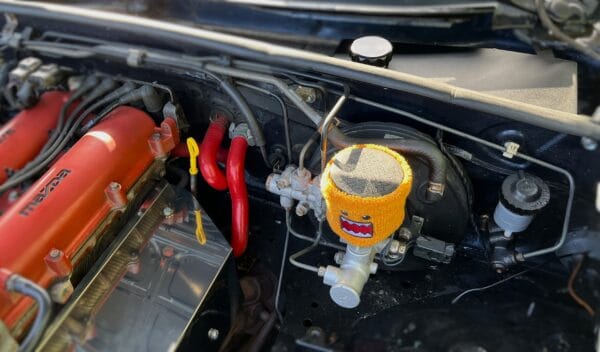 Black LCM Windshield Washer Reservoir Relocation Kit Mazda MX-5 - Image 3