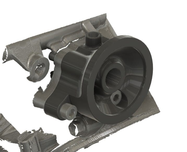 1UZ Short Oil Filter Housing: Van 3D Scan tot CNC Gefreesd Aluminium