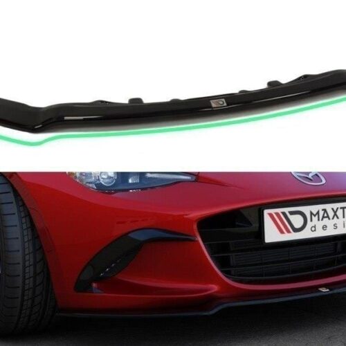 Front Splitter V.2 Mazda MX-5 ND – Gloss Black | Sporty look & improved aerodynamics.